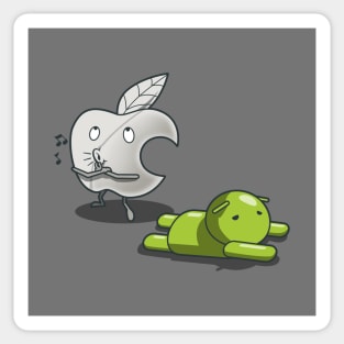 Funny Big Tech Rivalry Techie Cute Cartoon Sticker